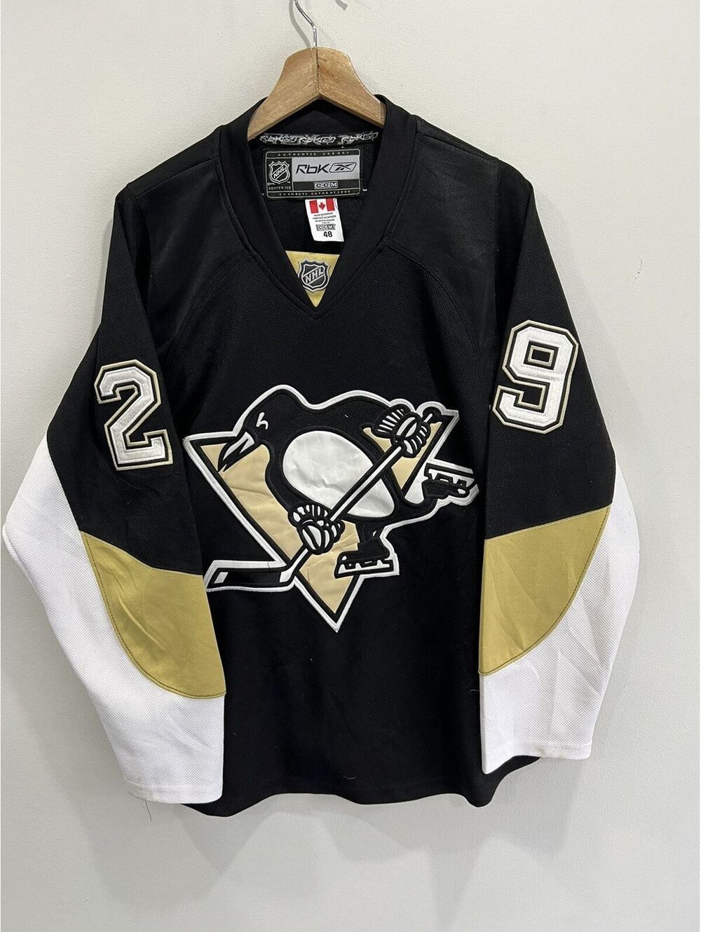 Marc Andre Fleury Hockey Jersey Penguins Reebok 48